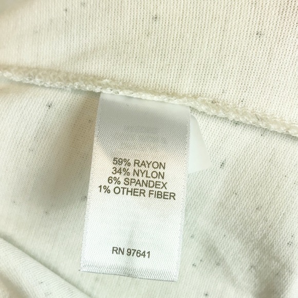 J Jill Skirt S Ivory Above Knee Back Slit Stretch Size Small Petite EUC - Picture 5 of 6